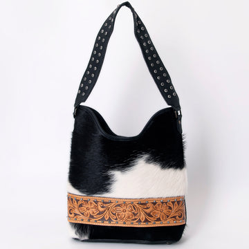 American Darling Hobo Hand Tooled Hair-On Genuine Leather women bag western handbag purse